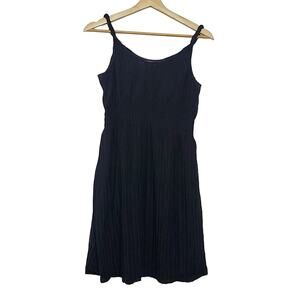 American Rag | Textured Knit Twist Strap Fit n Flare LBD Dress